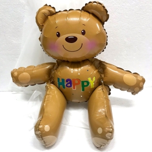 Bóng kiếng gấu ngồi 55cm trang trí sinh nhật cho bé HPBD