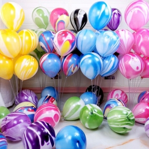 Bóng cao su vân mây 10inch đẹp sang trọng trang trí tiệc sinh nhật hpbd