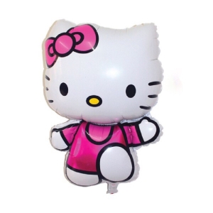 Bóng kiếng nhôm 35cm hình HELLO KlTTY dễ thương trang trí sinh nhật HPBD