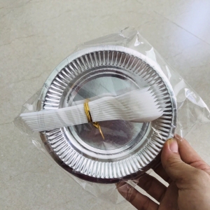Bộ 10 muỗng dĩa bạc 14cm trang trí bàn tiệc sinh nhật hpbd party