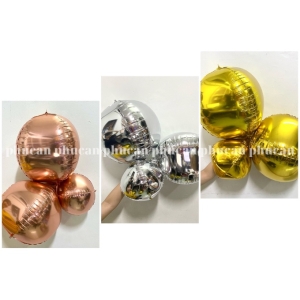 Bóng kiếng tròn 4D trang trí sinh nhật, trang trí noel, trang trí nhà giáo 20/11