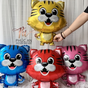 Bong bóng kiếng hình con hổ 65cm dễ thương trang trí sinh nhật HPBD