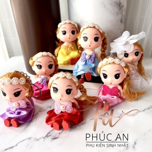 Búp bê mini 11cm trang trí bánh kem HPBD