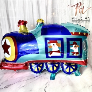 Bóng kiếng nhôm 75cm hình xe tàu lửa trang trí sinh nhật HPBD