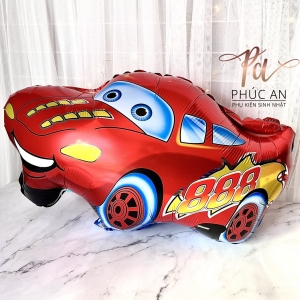 Bóng kiếng nhôm 60cm xe hơi đỏ trang trí sinh nhật HPBD