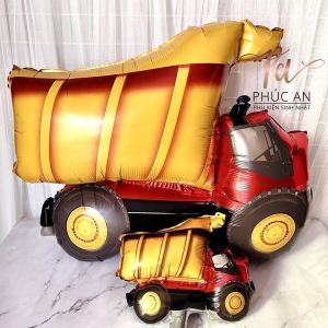 Bóng kiếng nhôm 80cm xe sút cát trang trí sinh nhật HPBD