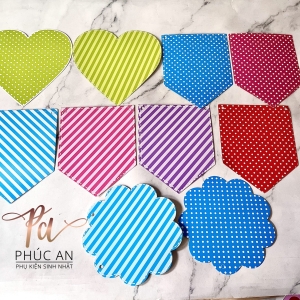 Miếng dán (không bao gồm chữ cái) kích thước 12.5 - 15.5cm trang trí tiệc sinh nhật