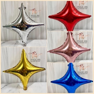 Bóng kiếng sao 4 cánh 45cm trang trí sinh nhật HPBD