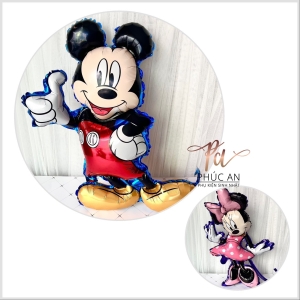 Bóng kiếng chuột mickey trai gái 75cm trang trí sinh nhật