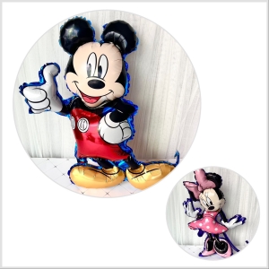 Bóng kiếng chuột mickey trai gái 75cm trang trí sinh nhật