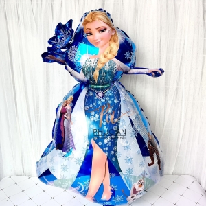 Bóng kiếng nhôm Elsa trang trí sinh nhật cho bé gái HPBD