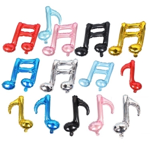 Bóng kiếng nốt nhạc kép 36cm trang trí sinh nhật HPBD