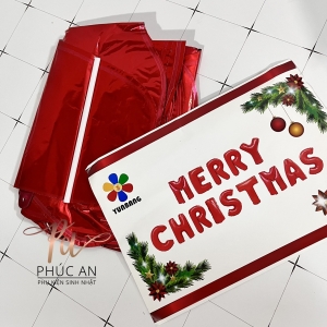 Bóng kiếng chữ MERRY CHRISTMAS trang trí giáng sinh Noel