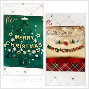 Dây Chữ Merry Christmas Dạng Chữ Kiểu Trang Trí Giáng Sinh Noel (Đã Kèm Dây Treo)