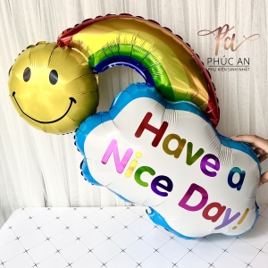 Bóng kiếng cầu vòng 40cm dễ thương trang trí tiệc sinh nhật happy birthday