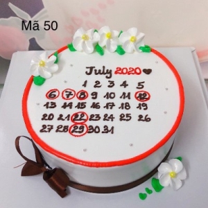 BÁNH KEM GHI LỊCH THÁNG