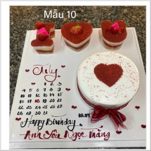 BÁNH KEM GHI LỊCH THÁNG